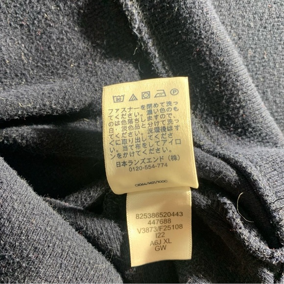 Lands’ End Men’s Navy Half-Zip Pullover SZ XL - Picture 7 of 9